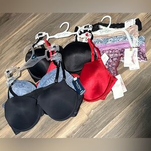 Nautica Women's Black and Red Bra Collection Jessica Simpson Bra and Panties set